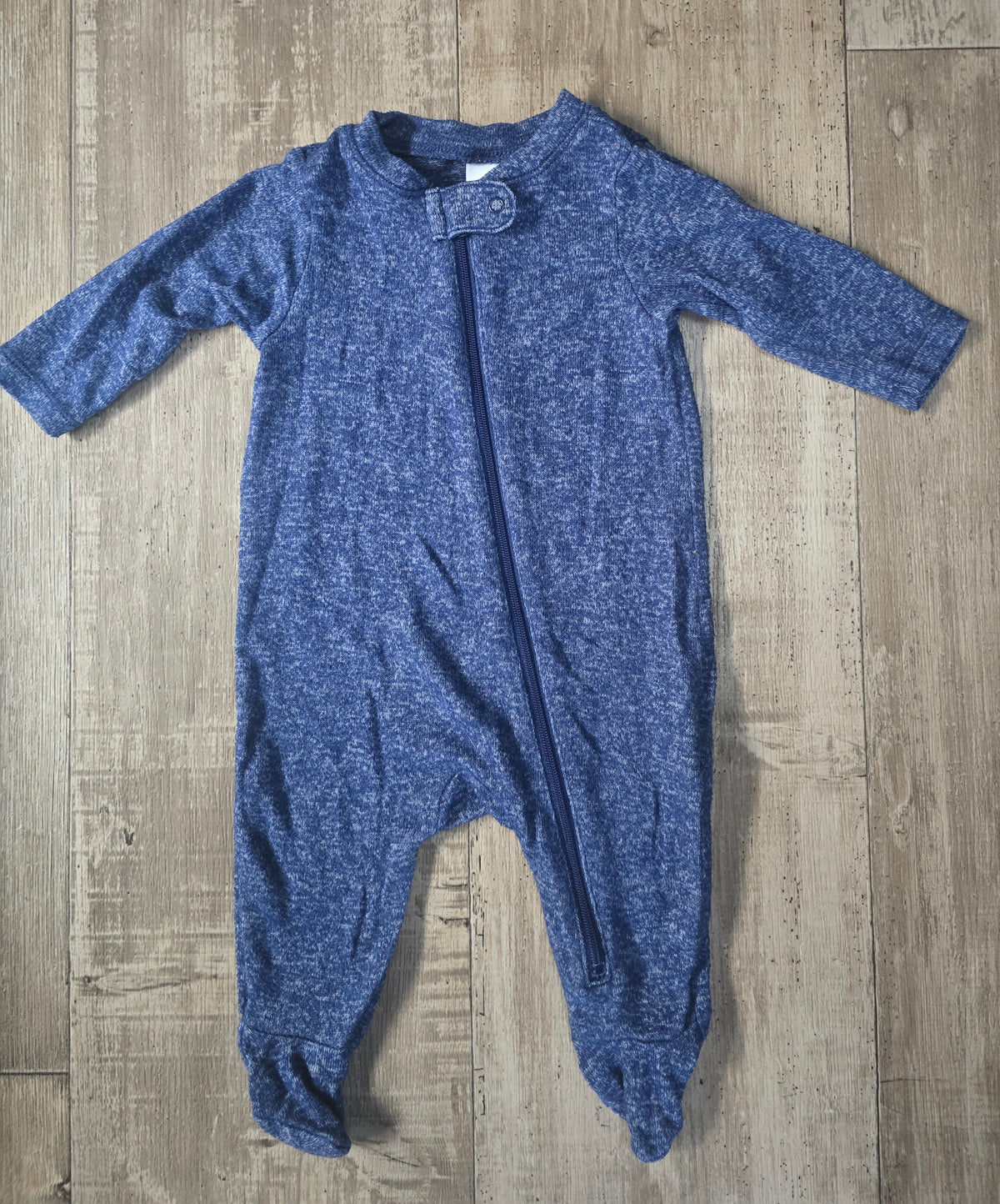 Old Navy Boys Zip-Up Footed Sleeper Pajamas - 0/3M