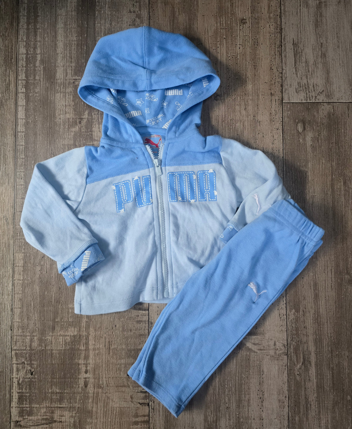 Puma Boys 2-piece hooded tracksuit set 0/3M