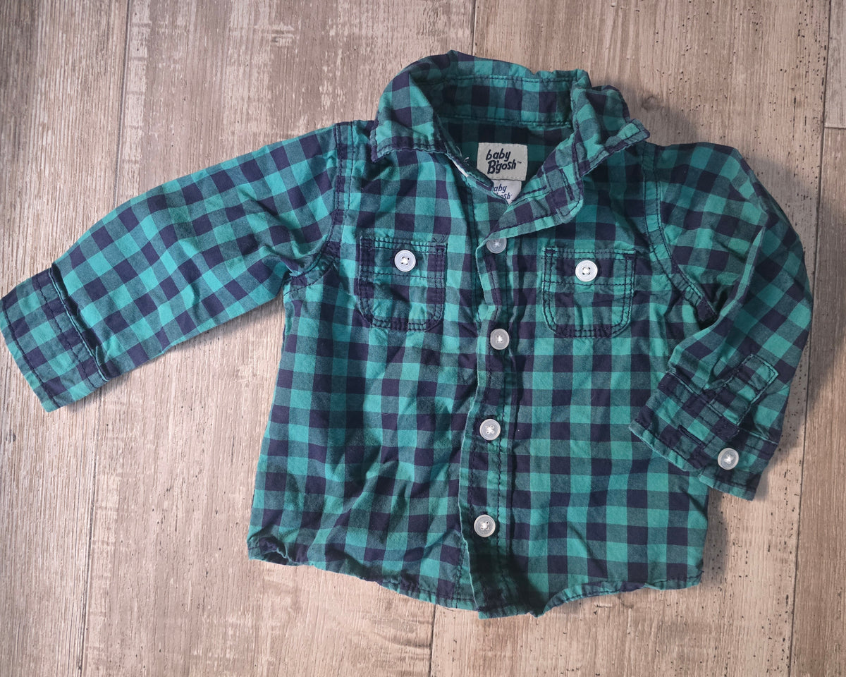 BabyB'gosh Boys Plaid Button Shirt - 6M