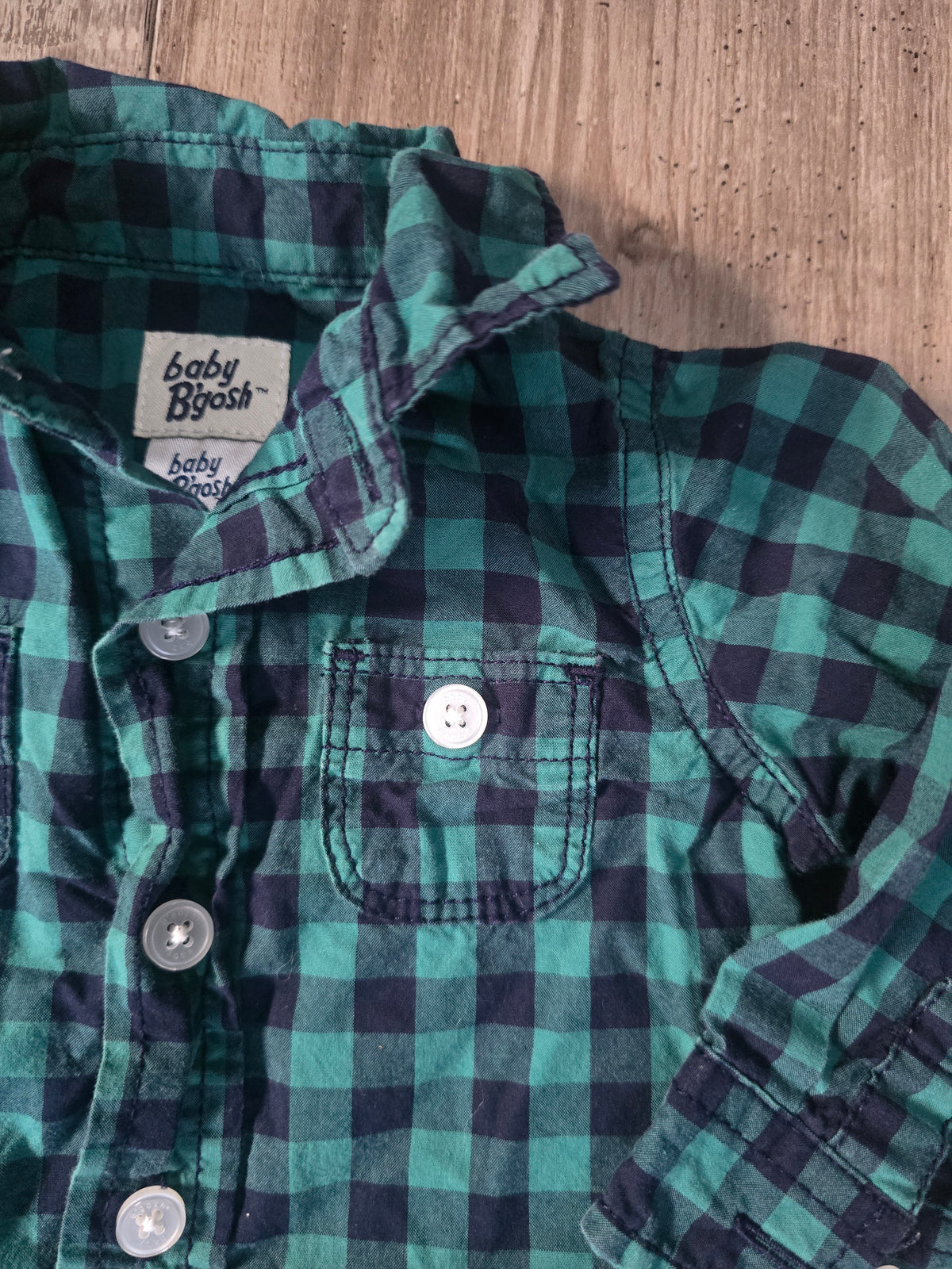 BabyB'gosh Boys Plaid Button Shirt - 6M