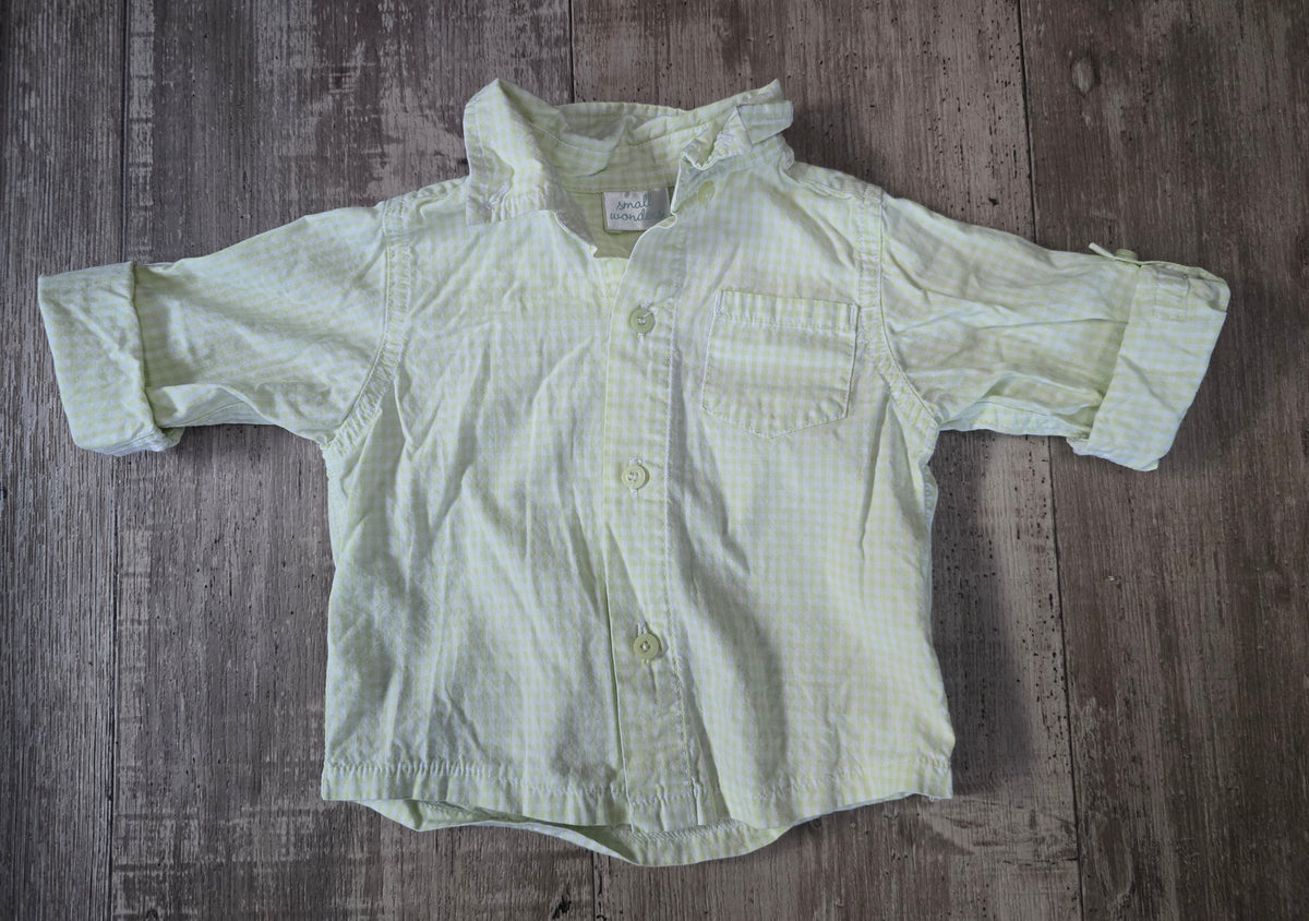 Small Wonders Boys Plaid Button-Down - 6/9M