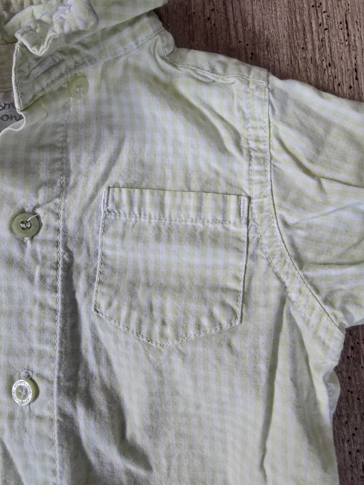Small Wonders Boys Plaid Button-Down - 6/9M