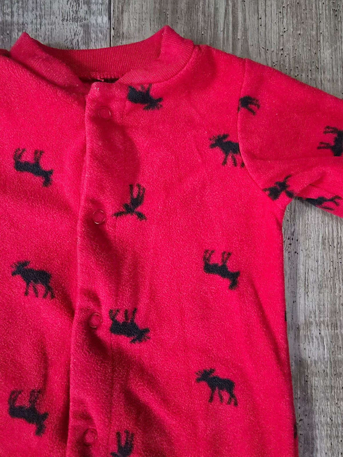 Carter's Boys Fleece Footed Snap Pajamas - 9M