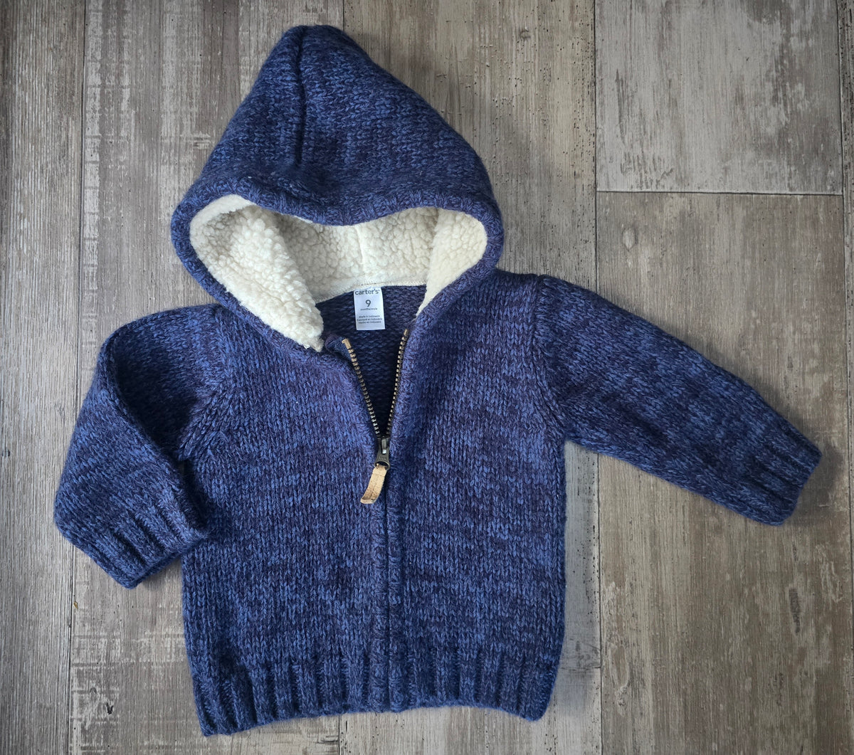 Carter's Boys Full-Zip Sweatshirt - 9M