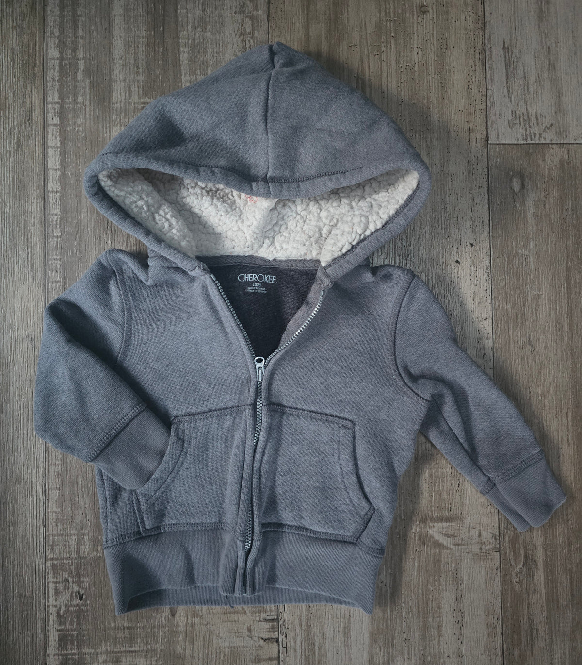 Cherokee Boys Front Zip Up Hoodie - 12M