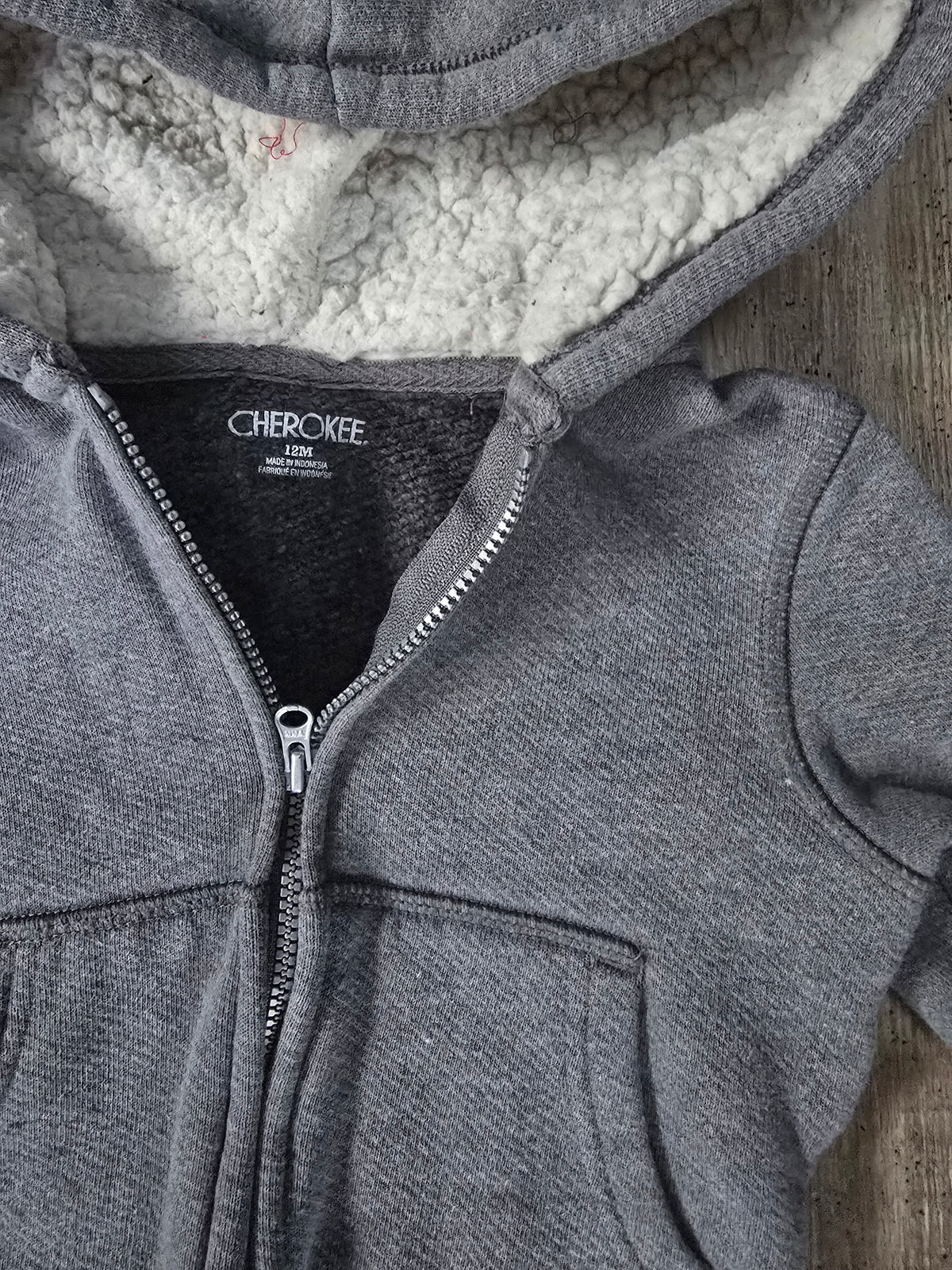 Cherokee Boys Front Zip Up Hoodie - 12M