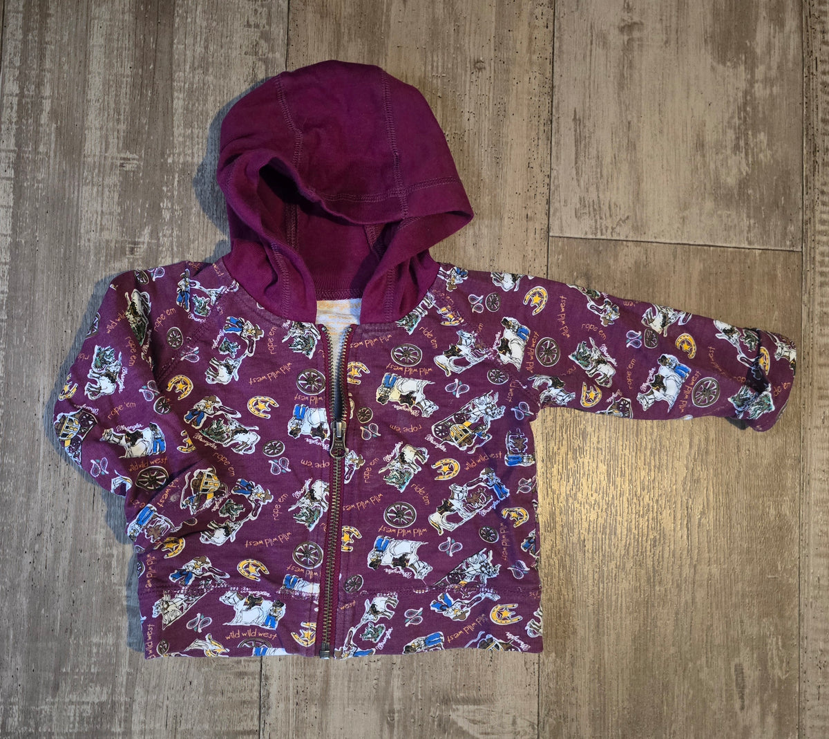 Wrangler Girls Front Zip Hoodie - 12M