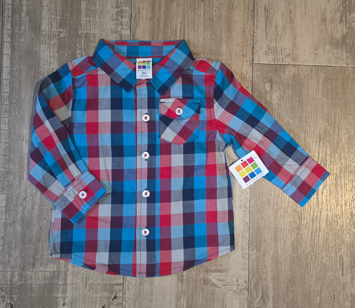 NWT Healthtex Boys Button Down - 12M