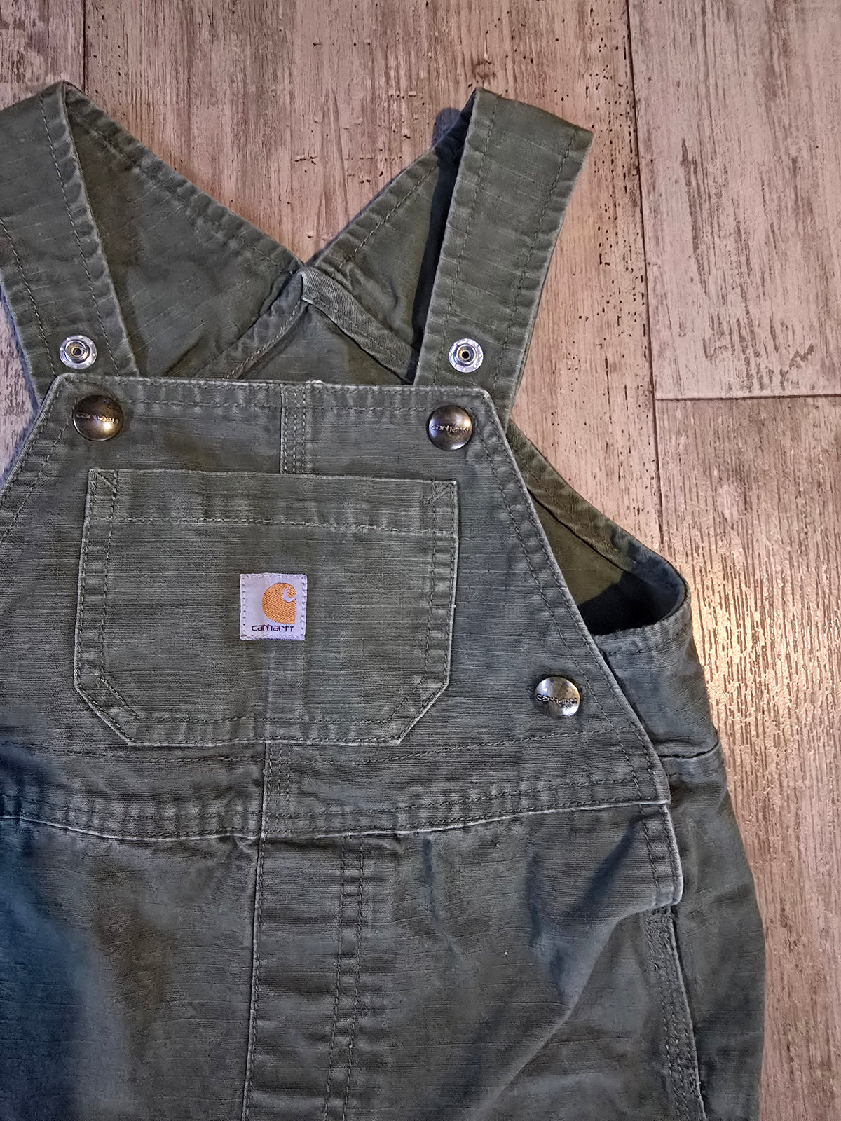 Carhartt Baby/Toddler Canvas Bib Overalls - 12M