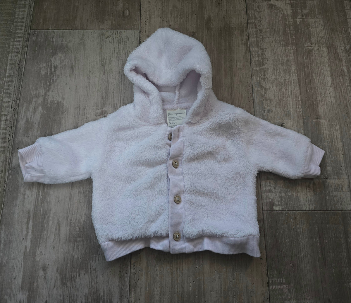 FirstImpression Girl Sherpa Hooded Jacket - NB