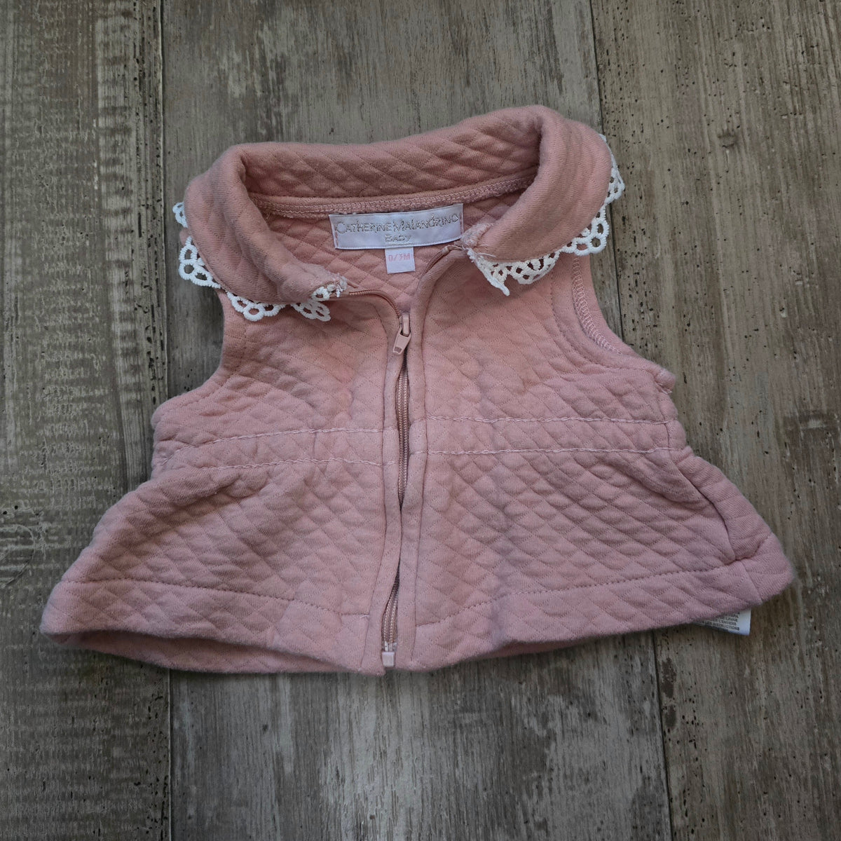 Catherine Malandrino Girls Quilted Vest – 0/3M