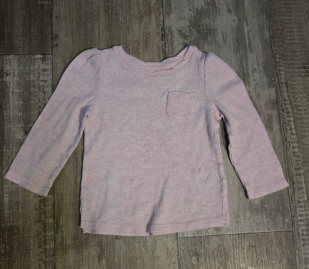 Cat&Jack Girls Waffle-Knit Long Sleeve Top – 12M