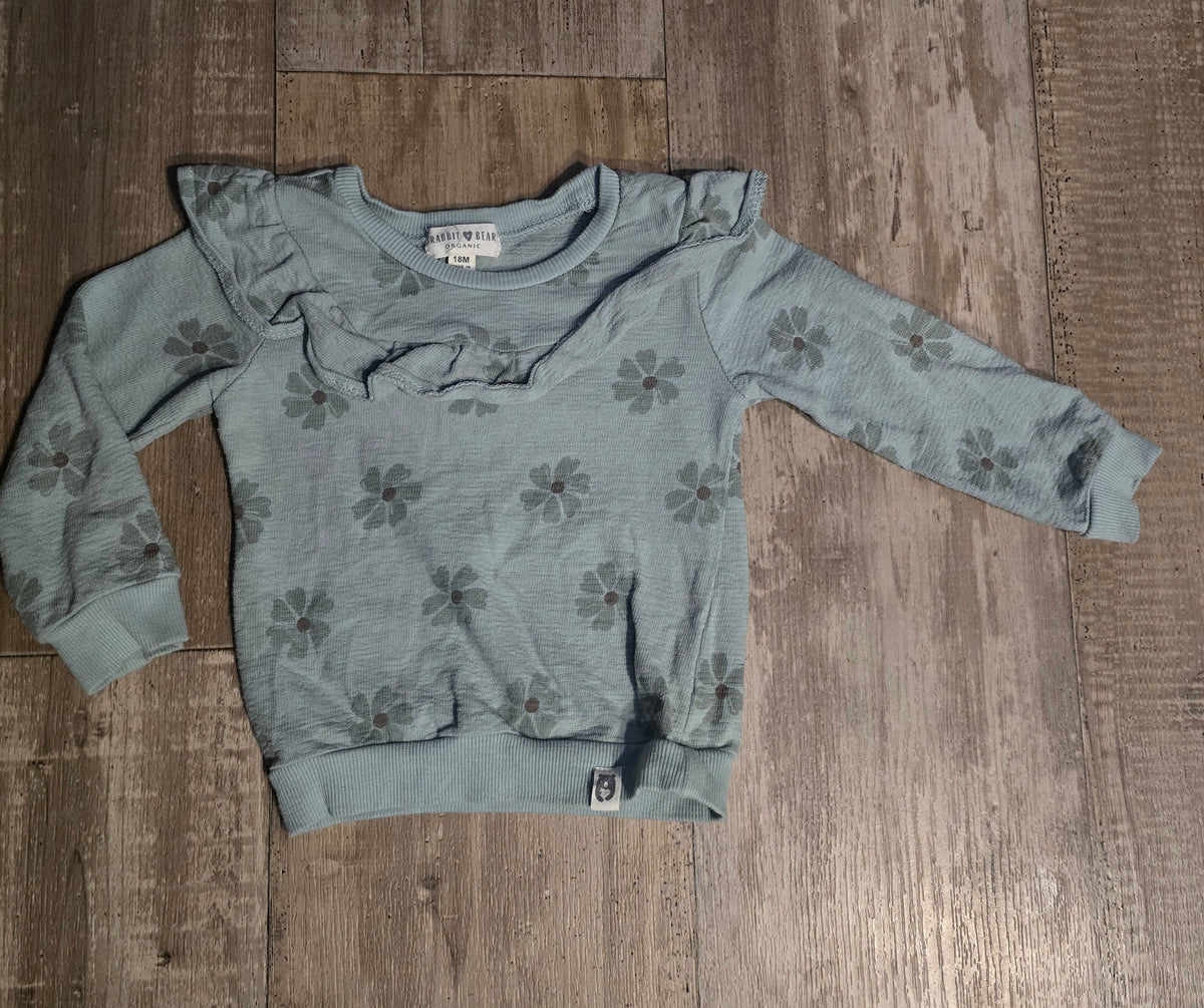 Rabbit+Bear Organic Girls Sweatshirt –  18M