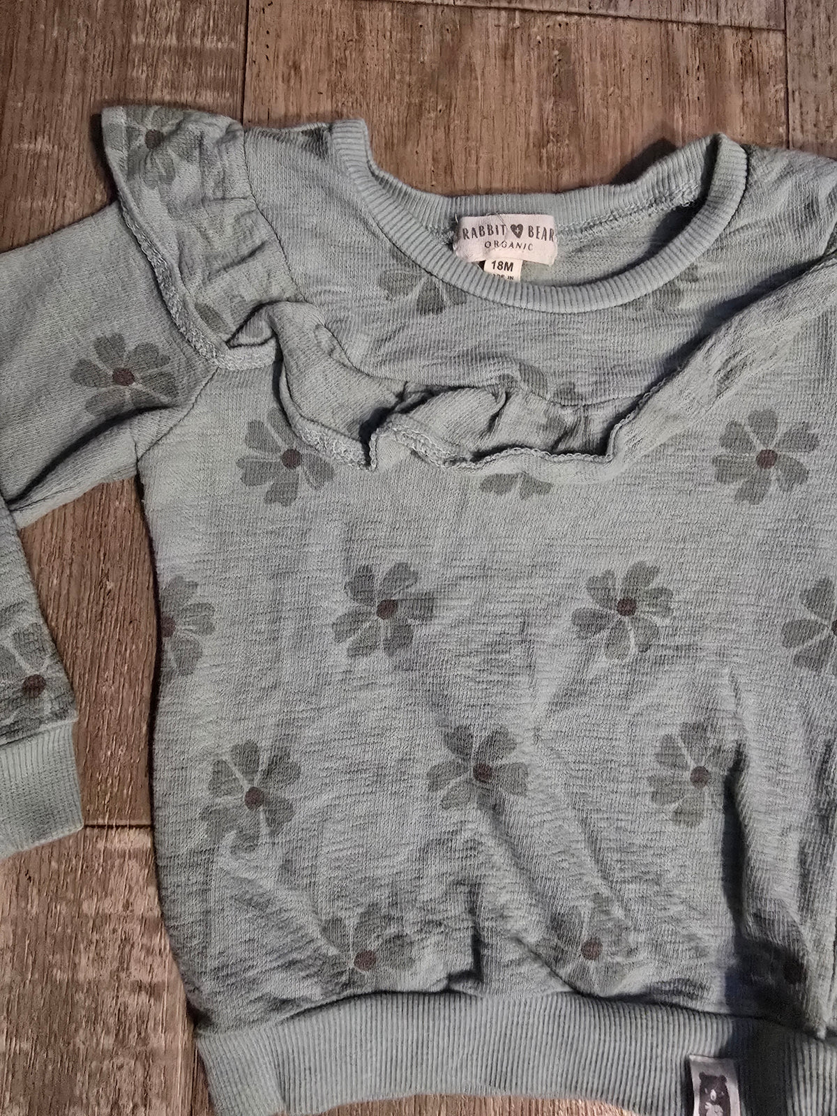 Rabbit+Bear Organic Girls Sweatshirt –  18M