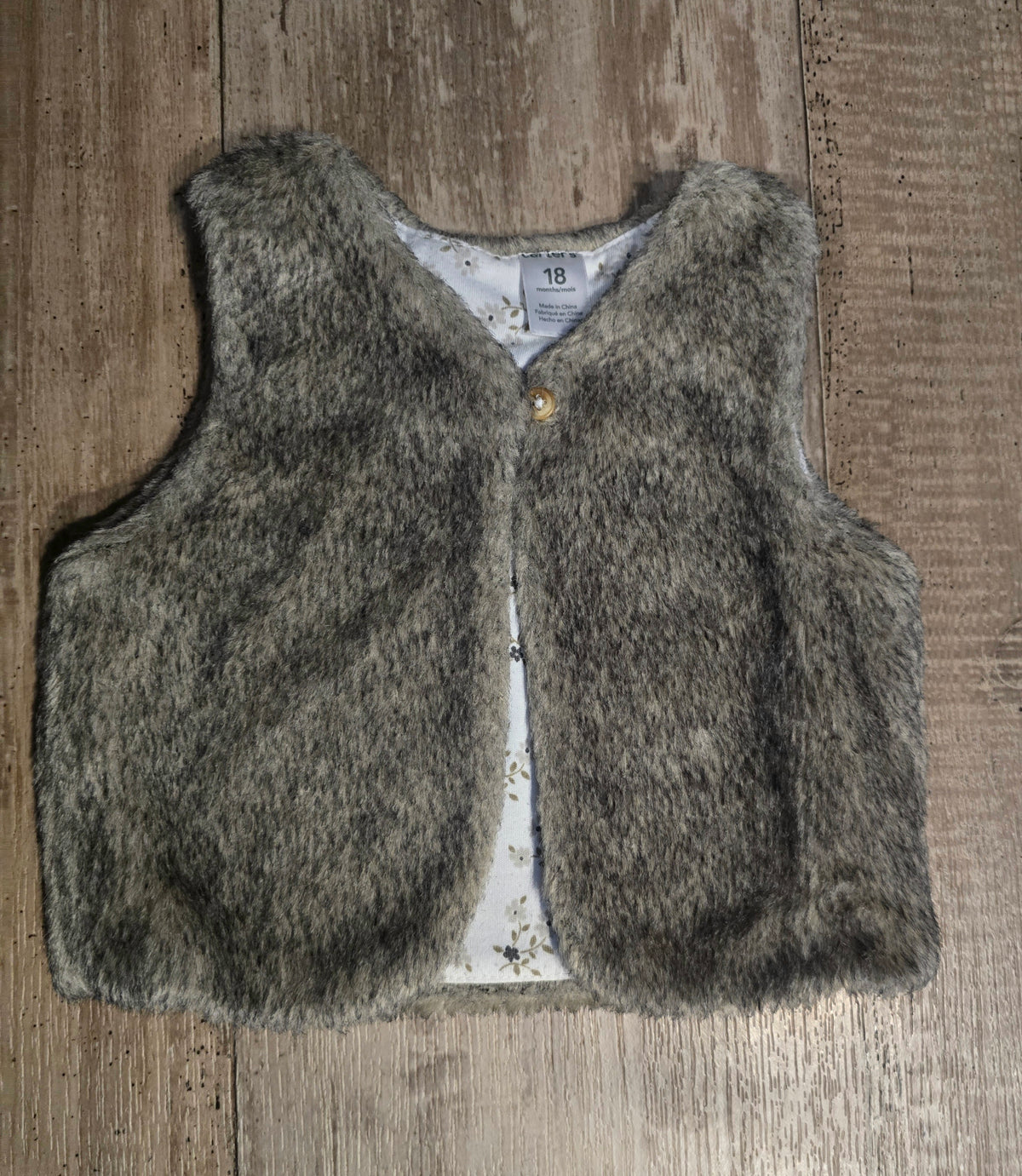 Carter’s Girls Faux Fur Vest - 18M