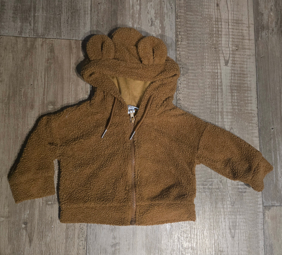 Bailey’s Blossoms Girls Sherpa Zip-Up Jacket – 12/18M