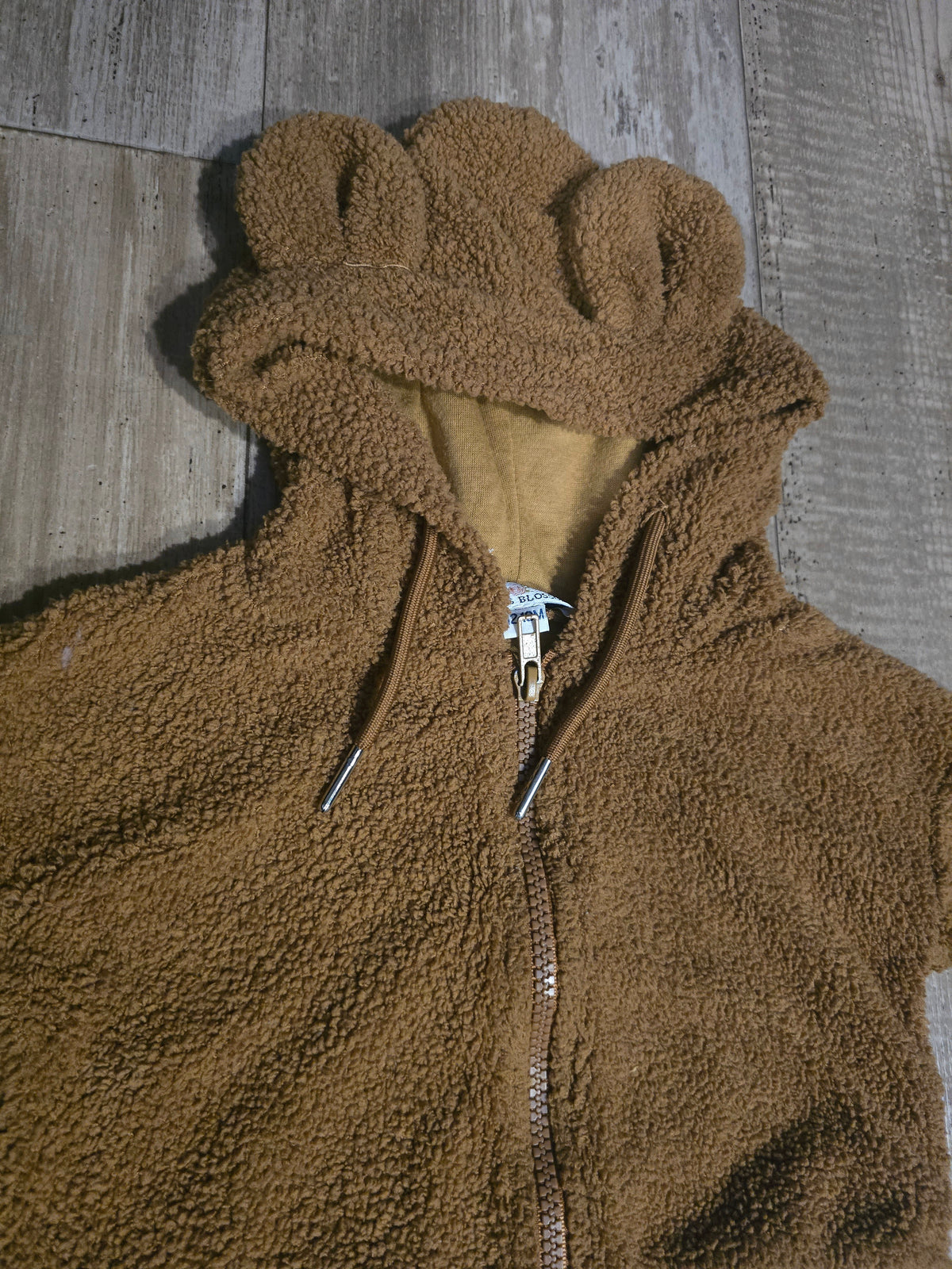 Bailey’s Blossoms Girls Sherpa Zip-Up Jacket – 12/18M
