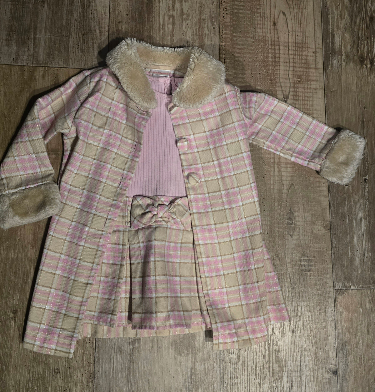 Youngland Girls 2-Piece Dress & Coat Set – 2T