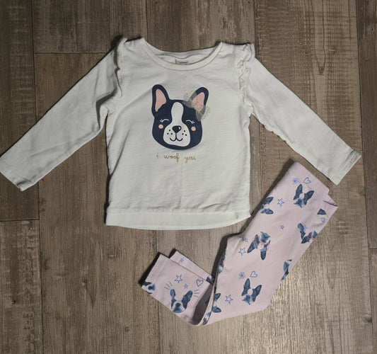 Carter’s Girls Sweatshirt & Leggings Set – 2T
