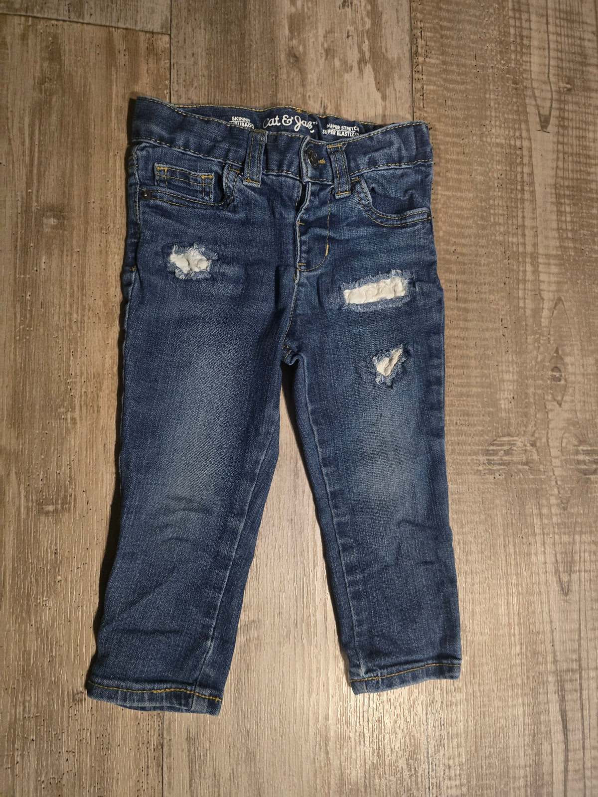 Cat&Jack Girls Skinny Distressed Denim Jeans – 2T