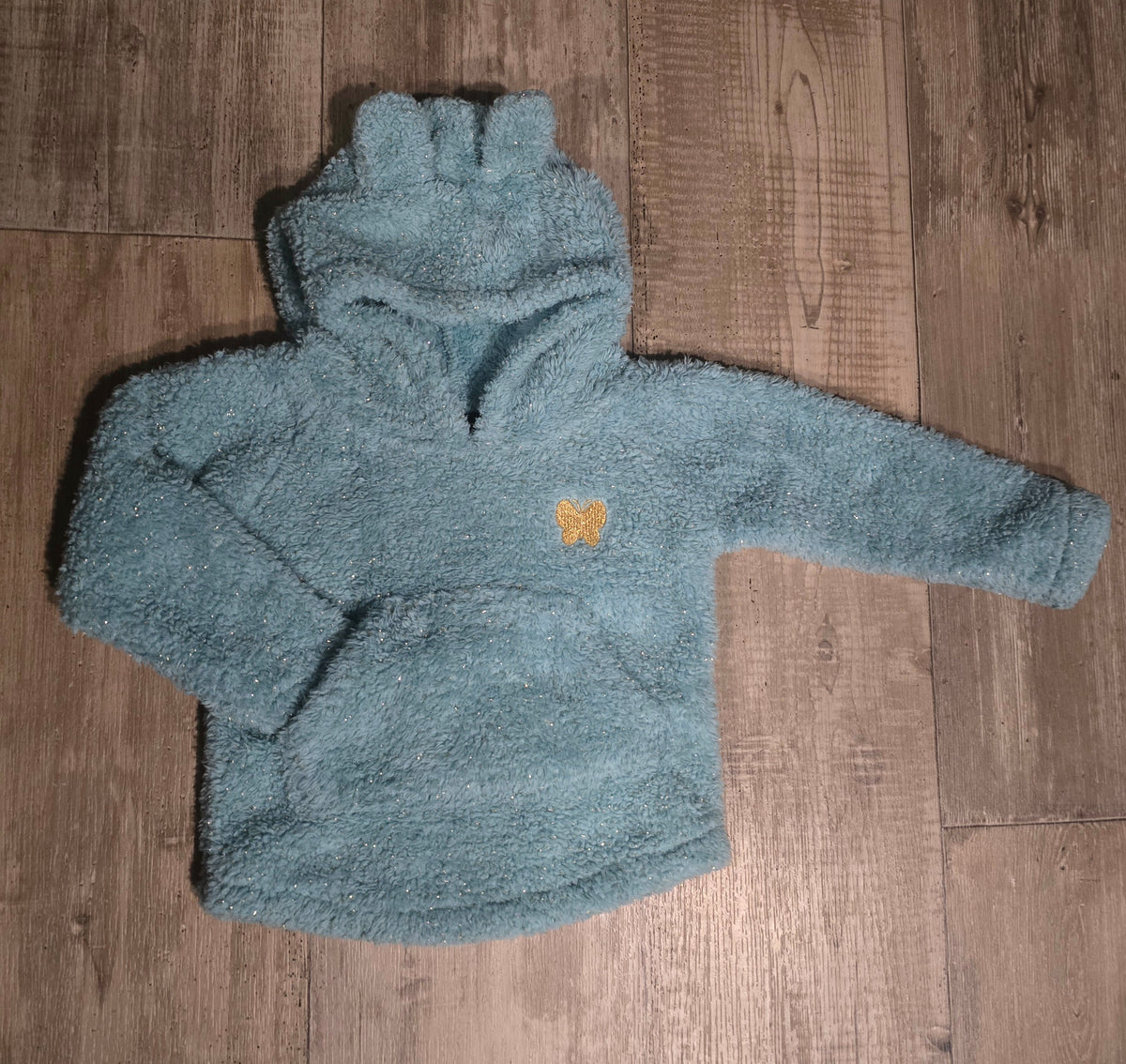 MyDestiny Girls Sherpa Hooded Sweatshirt – Size 2T