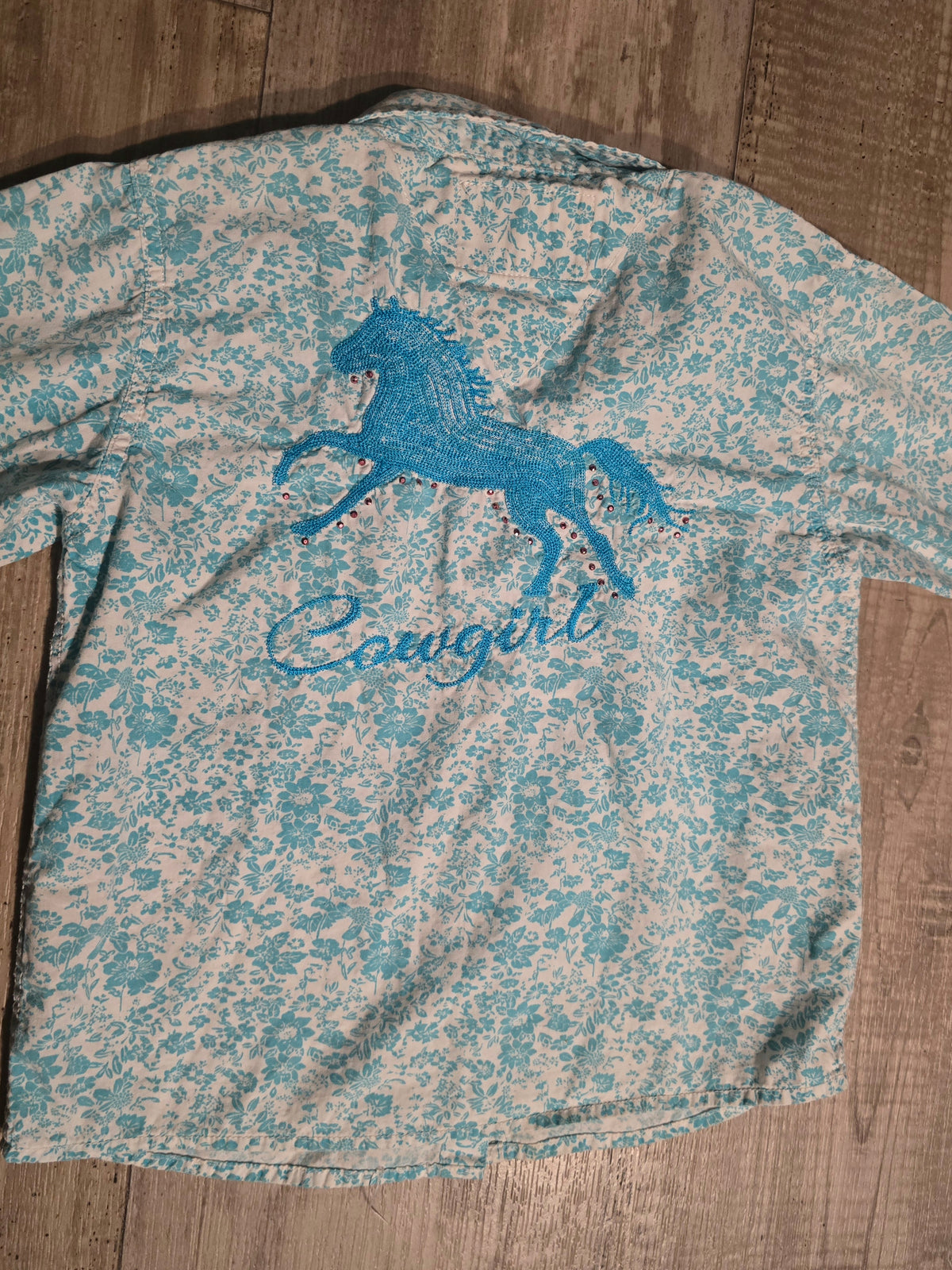 Cowgirl Hardware Girls Western Pearl Snap Shirt – 4T