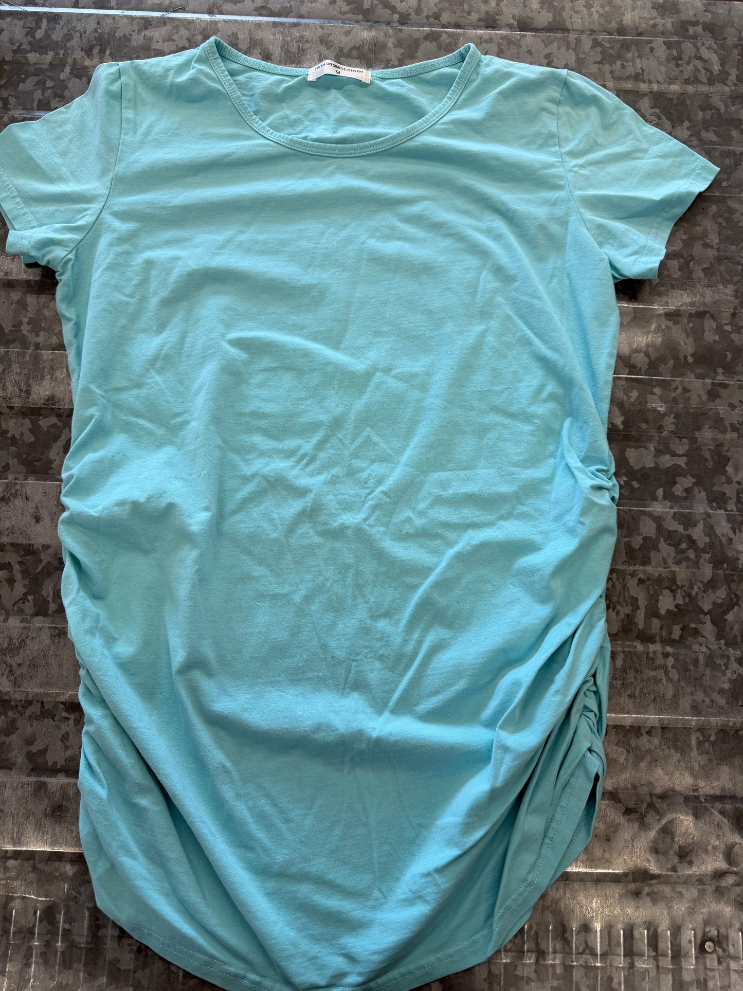 Focus Simple Cotton Maternity Shirt - M