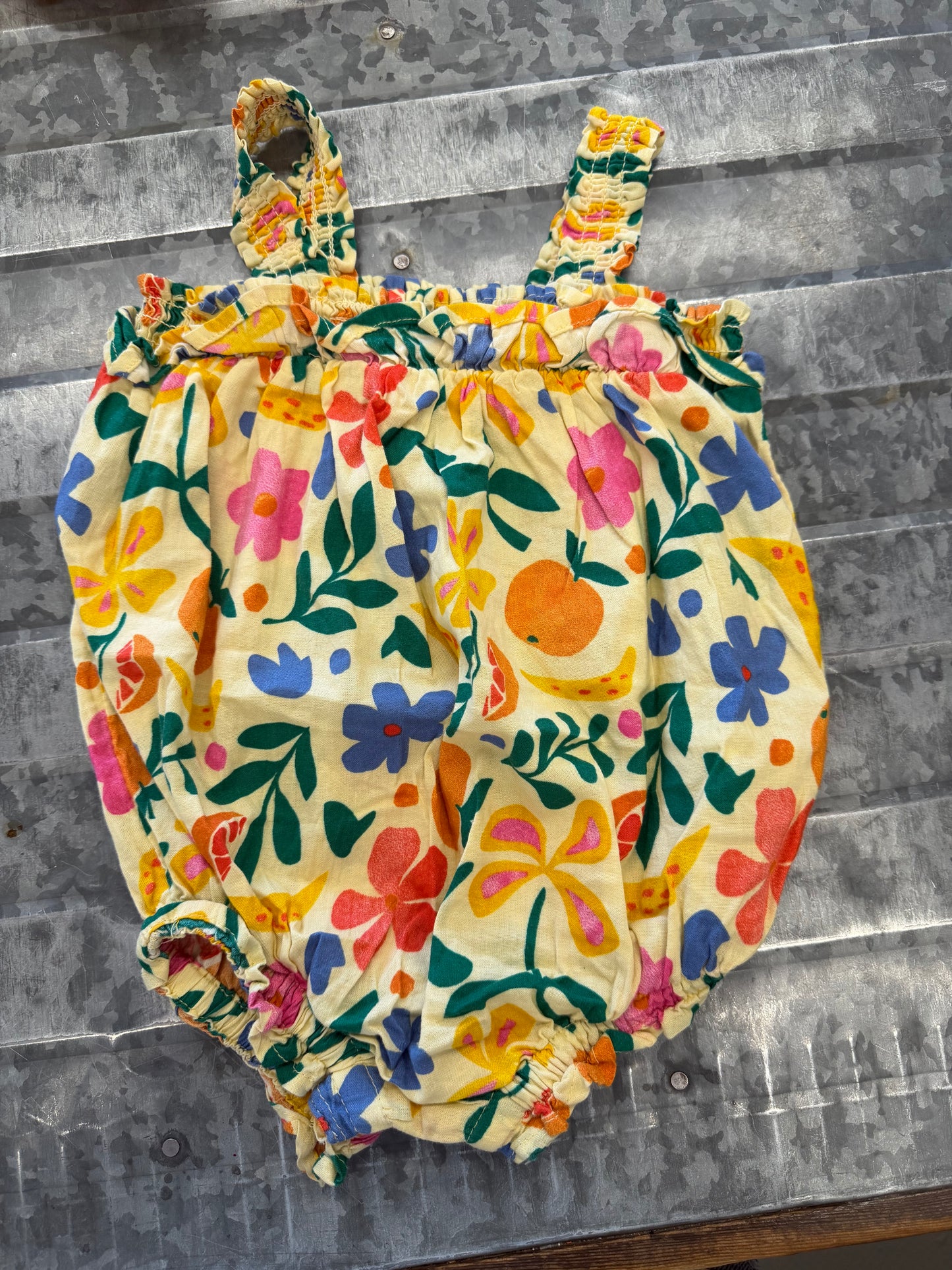 Old Navy Floral Print Romper - 18/24M