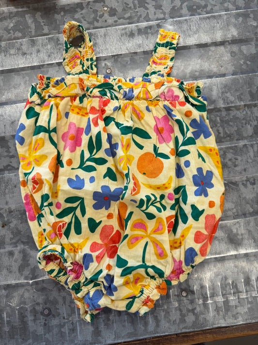 Old Navy Floral Print Romper - 18/24M