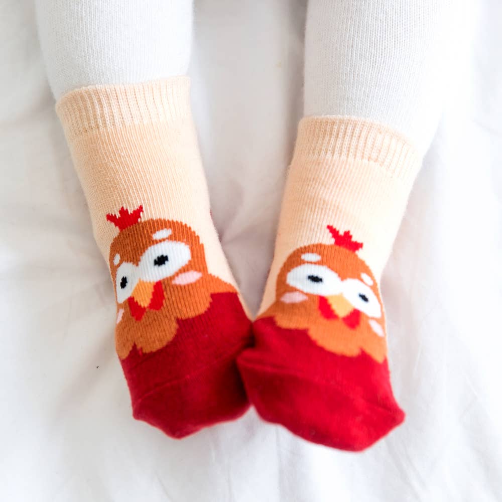 Chicken Zoo Baby Animal Socks