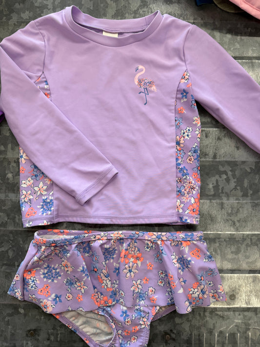 OshKosh Purple Flamingo Swim Set - 24M