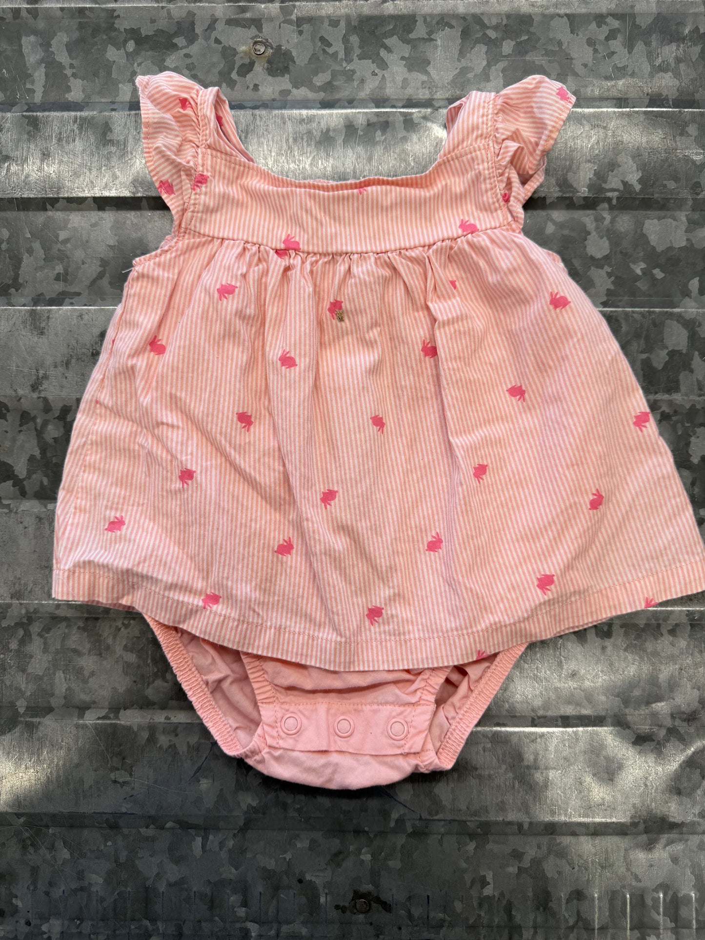 Carter Pink Bunny Onesie - 3M