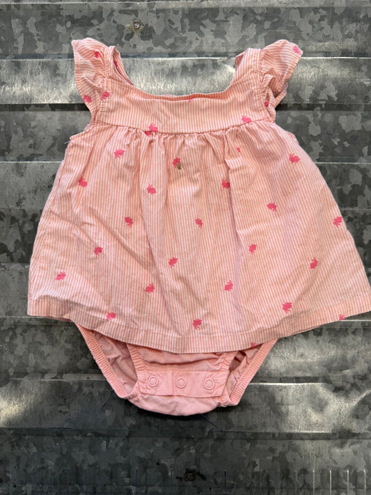 Carter Pink Bunny Onesie - 3M