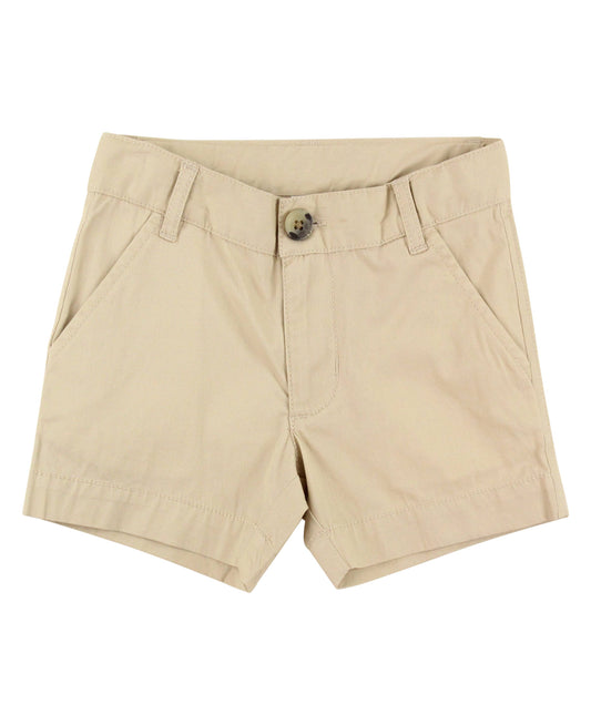 Boys Khaki Stretch Chino Shorts