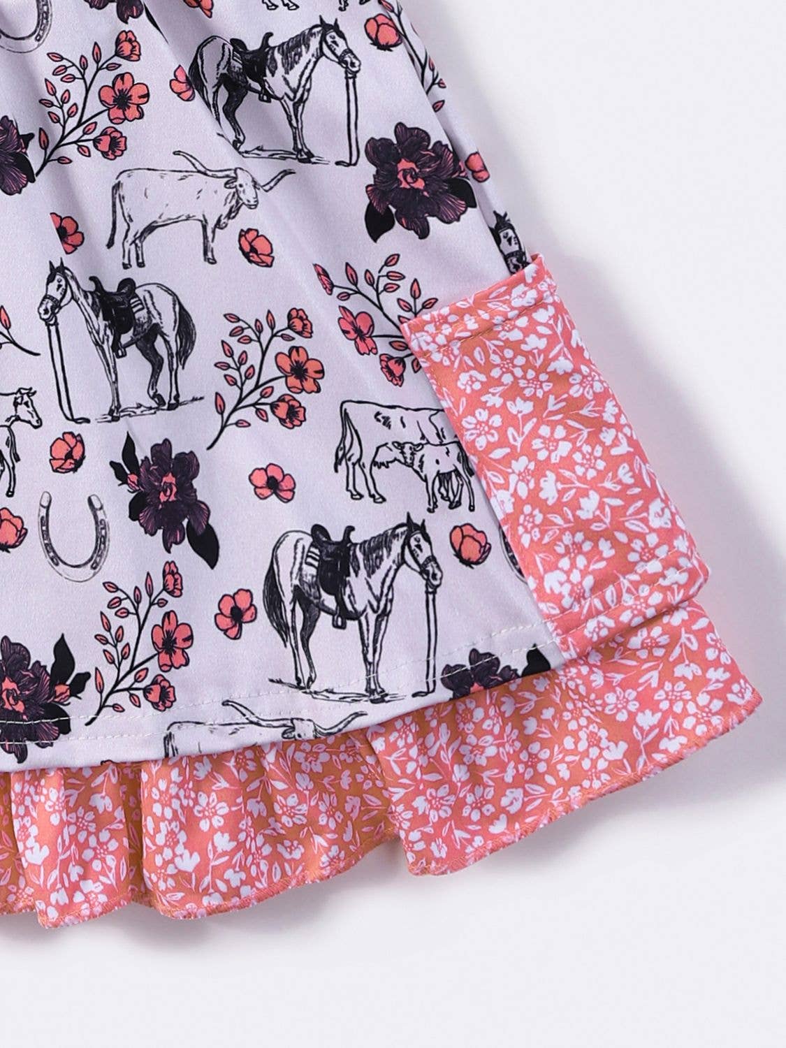 Coral Frontier Girls Dress