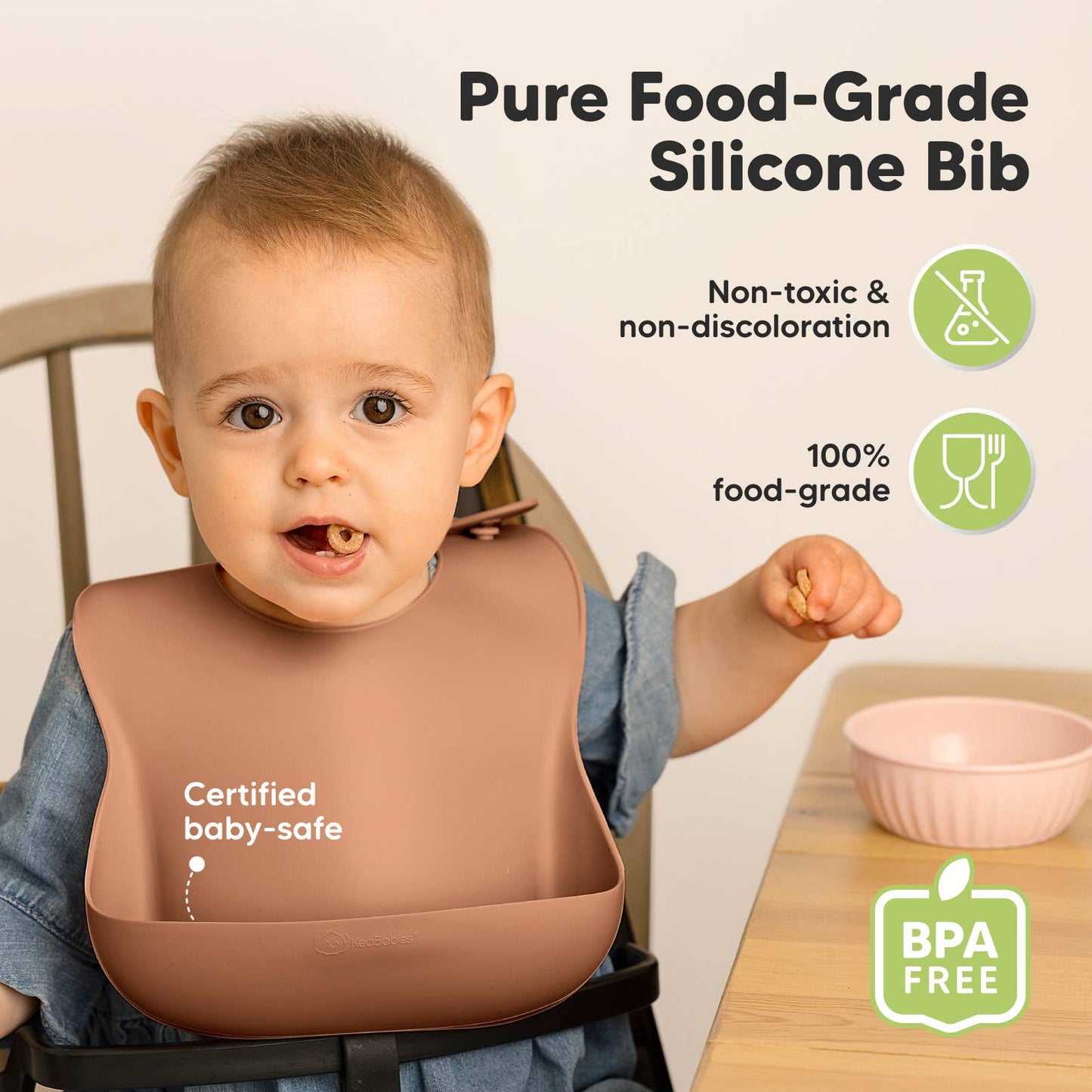 2-Pack Silicone Bibs