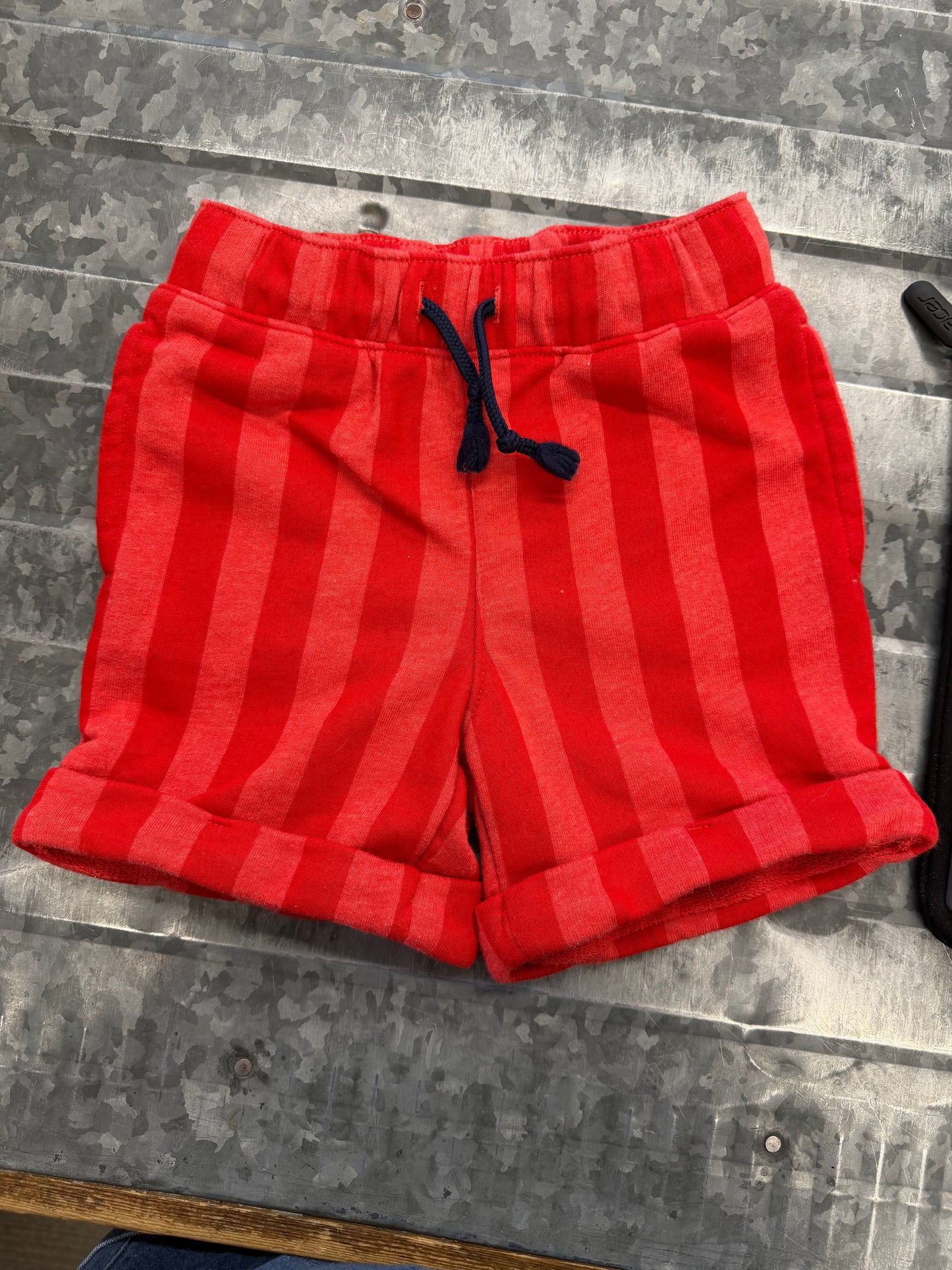 Cat&Jack Striped Red Shorts - 3T