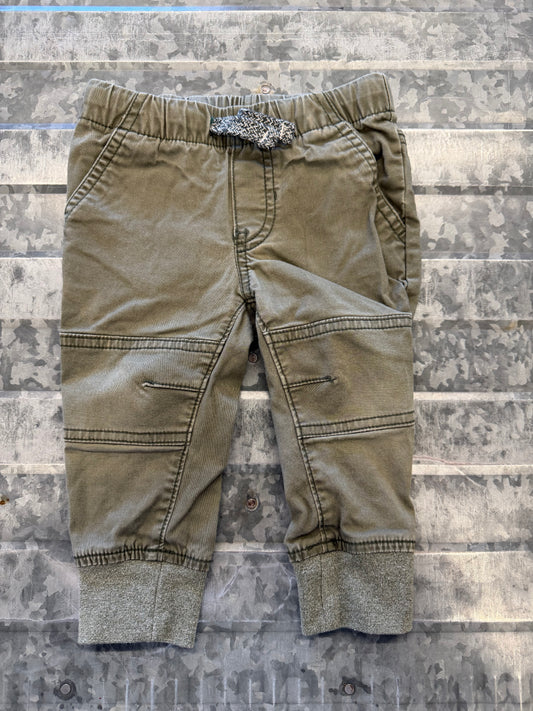 Cat&Jack Olive Toddler Joggers - 12M