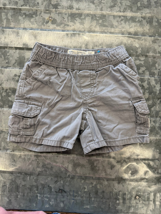 Place Grey Cargo Shorts - 12M