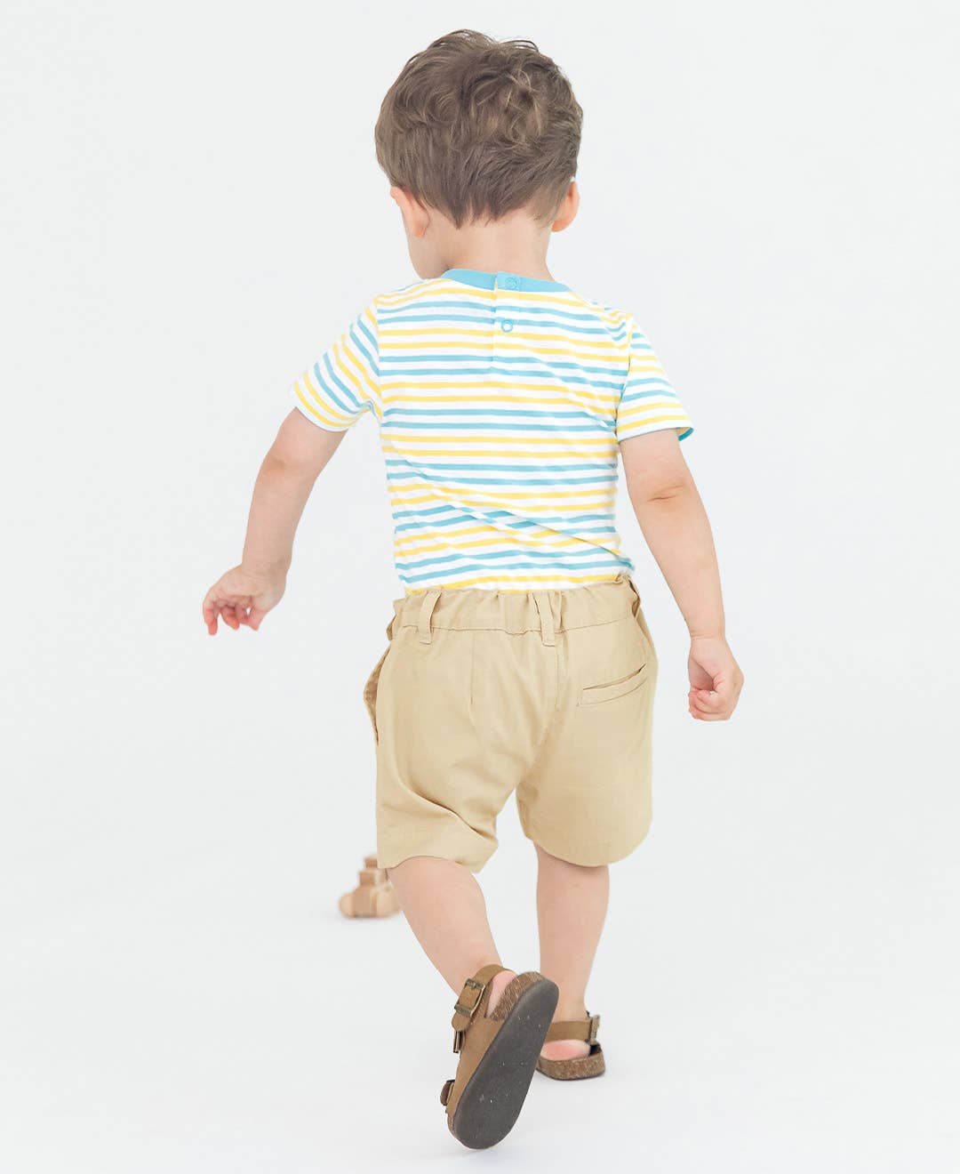 Boys Khaki Stretch Chino Shorts