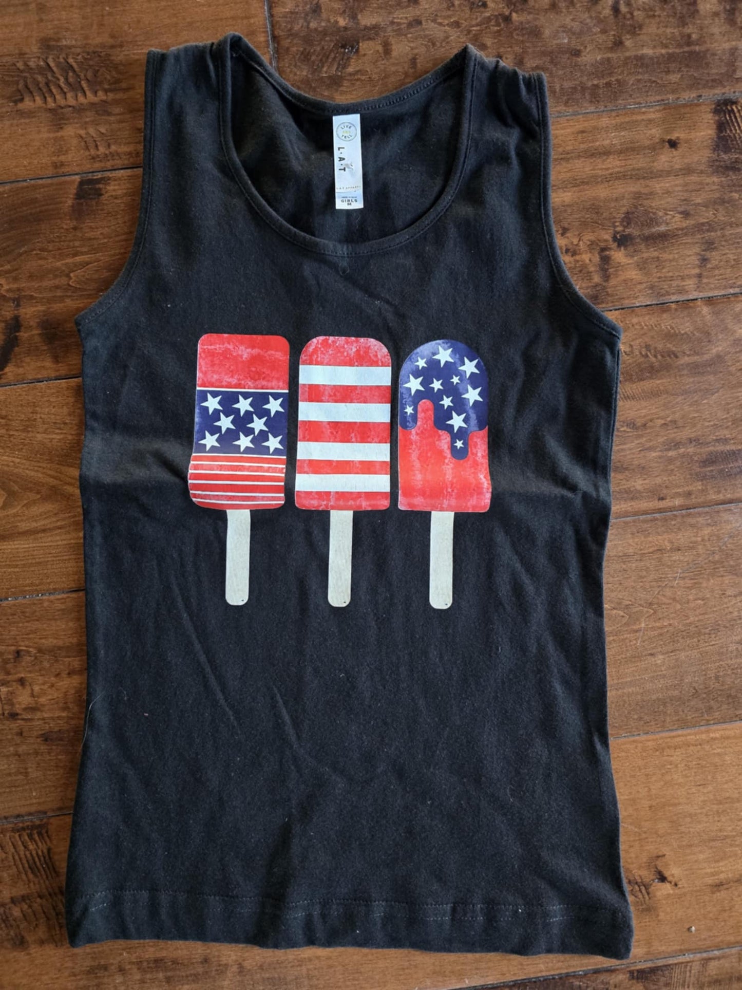 Live&Tell Patriotic Popsicle Tank-M/L