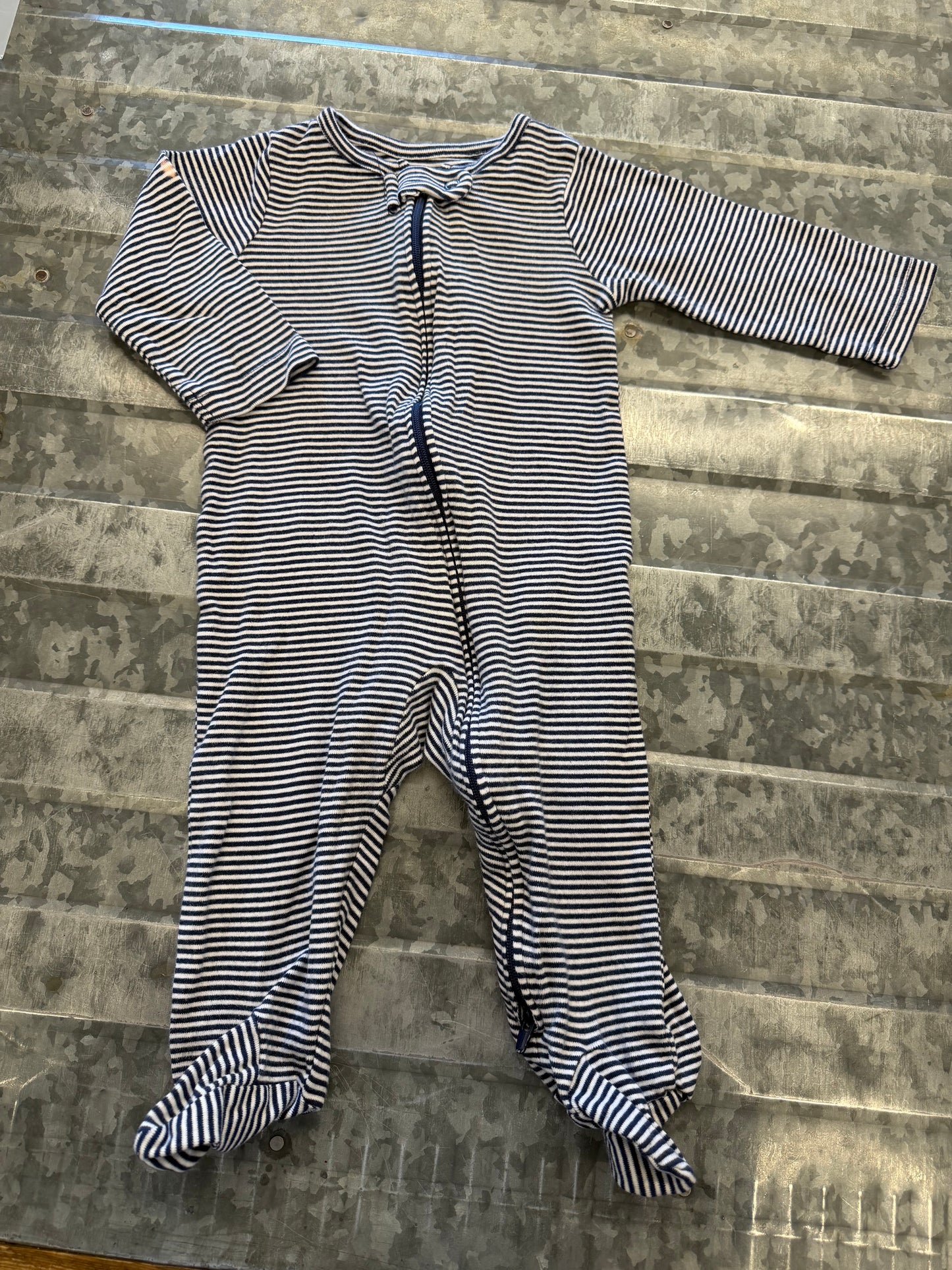 COM Striped Sleeper - 6/9M