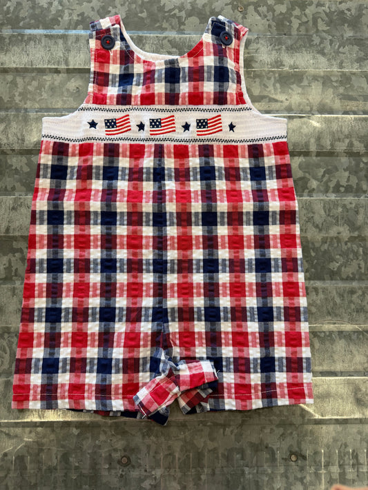 Goodlad Flag Checkered Romper - 18M