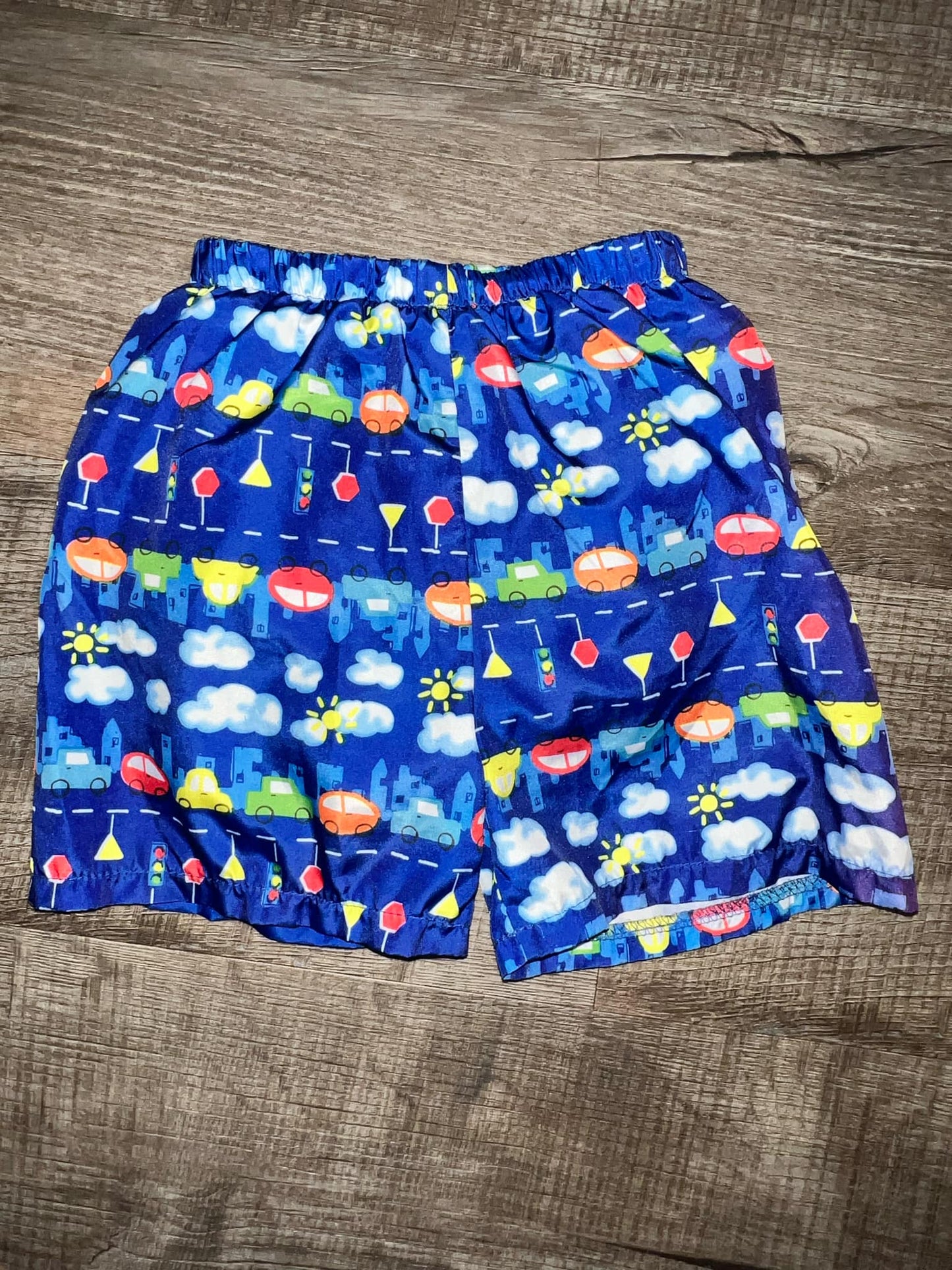 Trucks and Cars Swim Trunks-12M