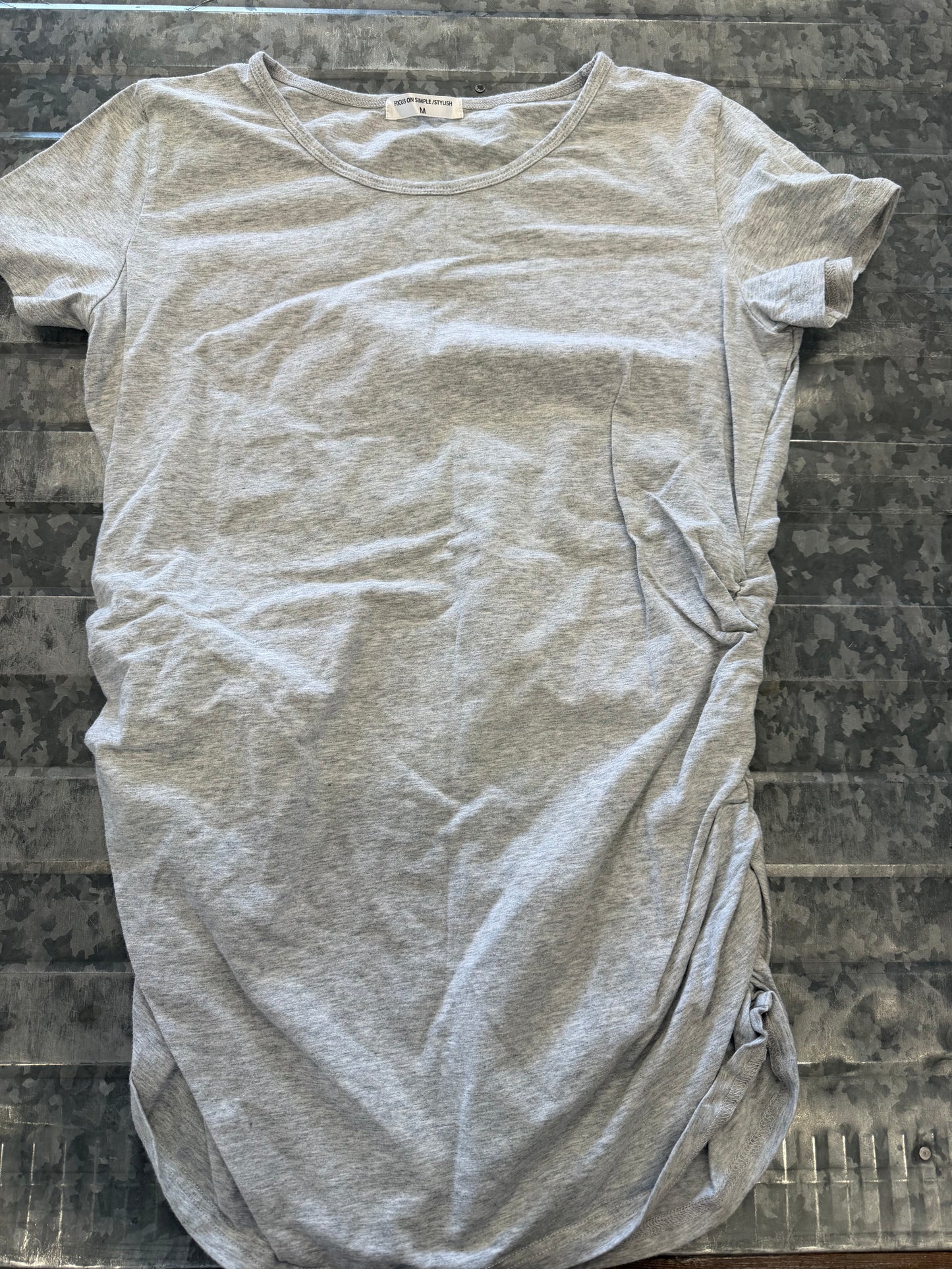 Focus Simple Cotton Maternity Shirt - M