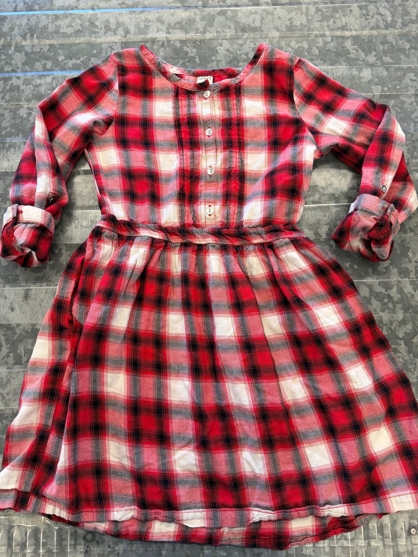Carter Plaid Summer Dress - 6X
