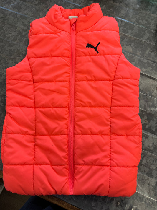 Puma Neon Pink Puffer Vest - 5/6