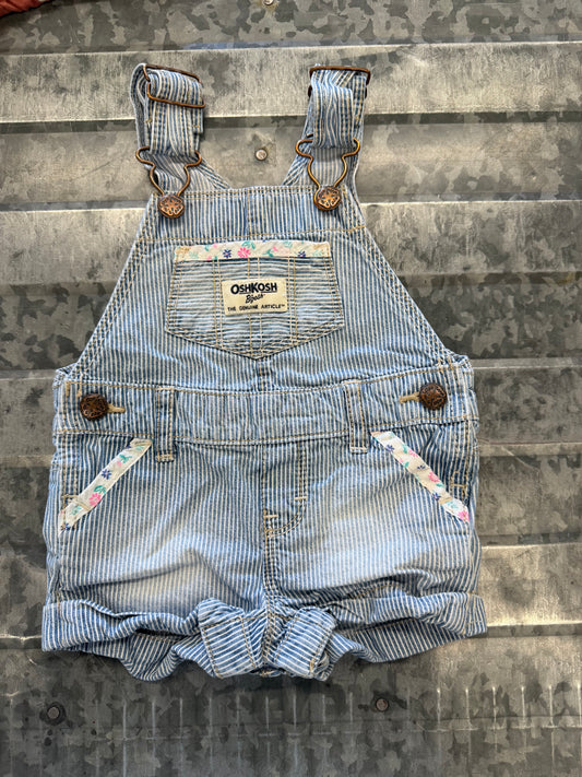 OshKosh Striped Overalls - 3M