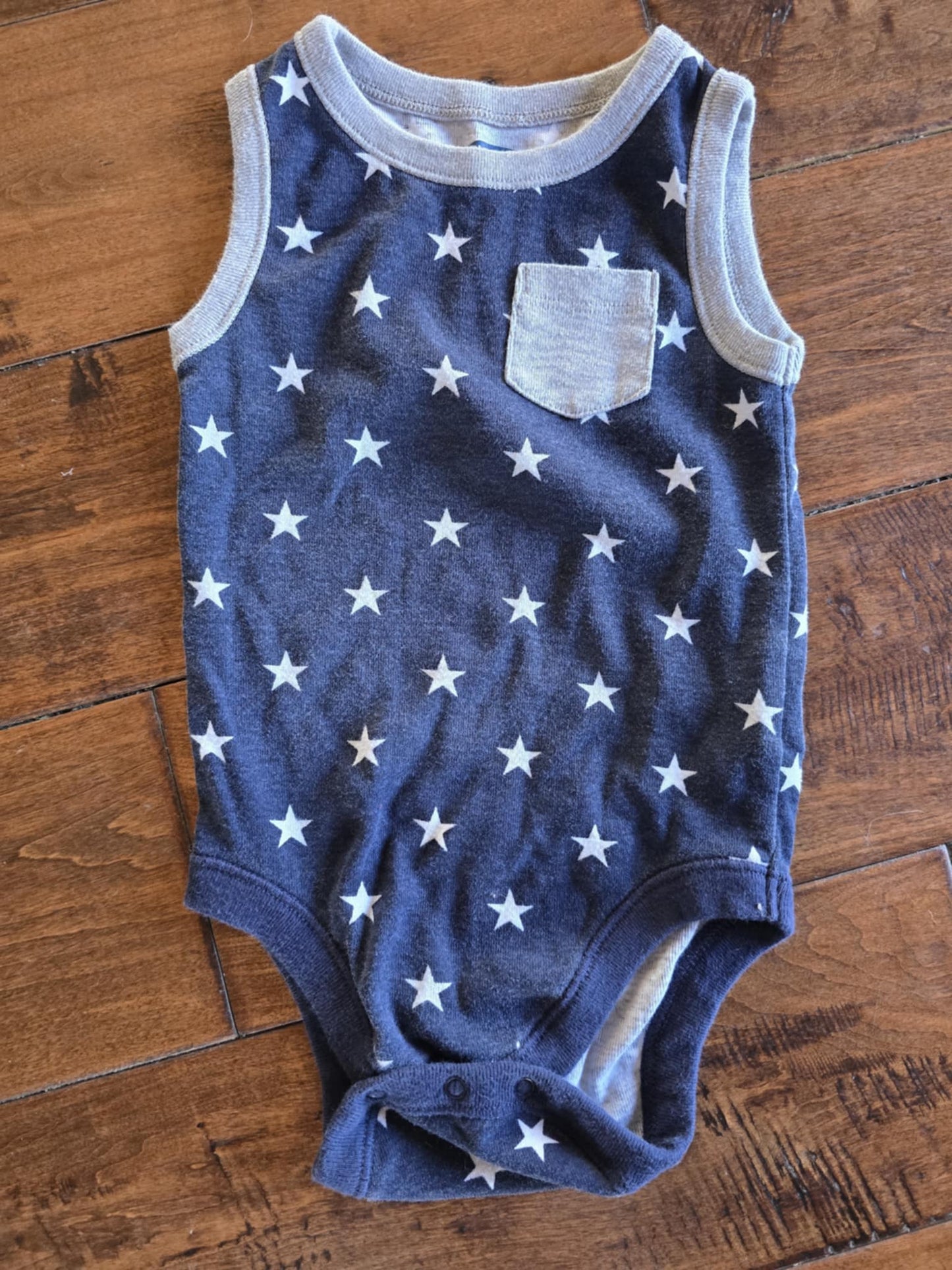 Old Navy Stars Tank Onesie-12/18M