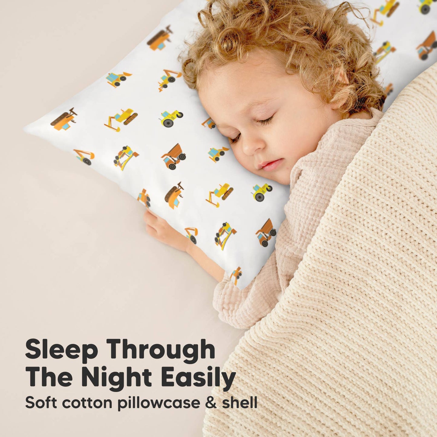 Toddler Pillow With Case - Construction